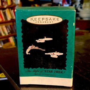 Hallmark ships of Star Trek ornaments - set of 3 NIB